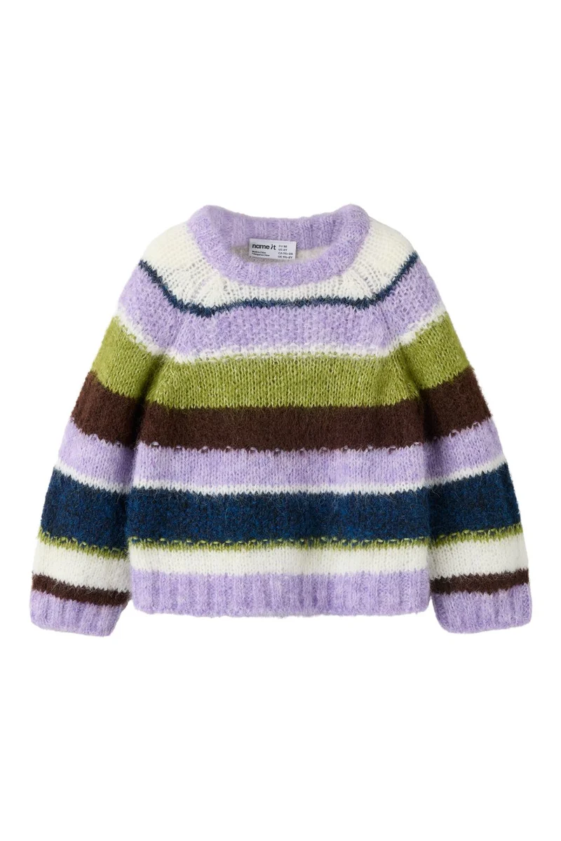 Name It - Nmfsemmi Ls Knit - 5132196 Lavender Gray