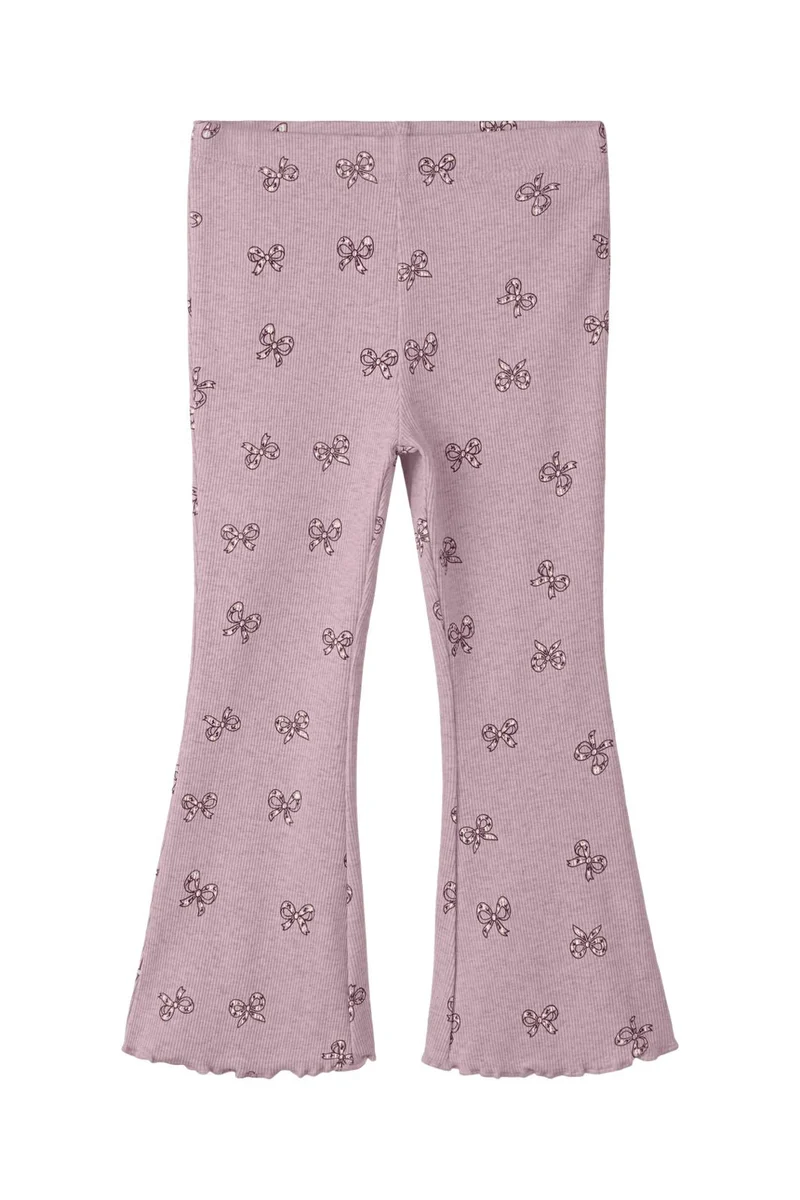 Name It - Nmfrulies Flared Legging - 5195119 Mauve Shadows