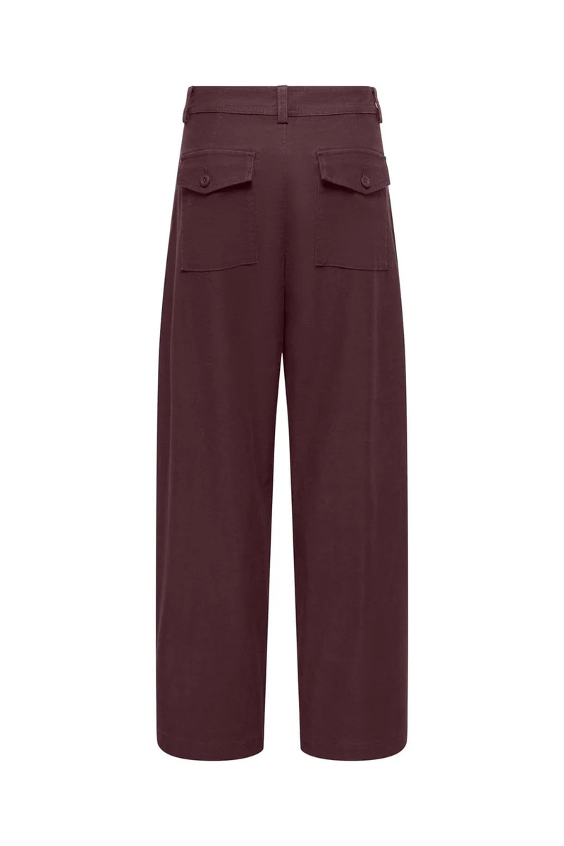 Only - Onlclair Barrel Pant - 5199418 Fudge