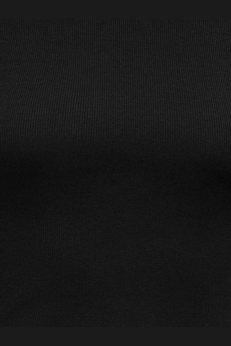 Only - Onlkathline 3/4 Rib Boatneck Top - 5220412 Black