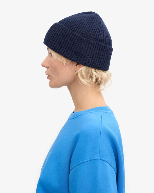 COLORFUL STANDARD Merino Wool Beanie marine blue