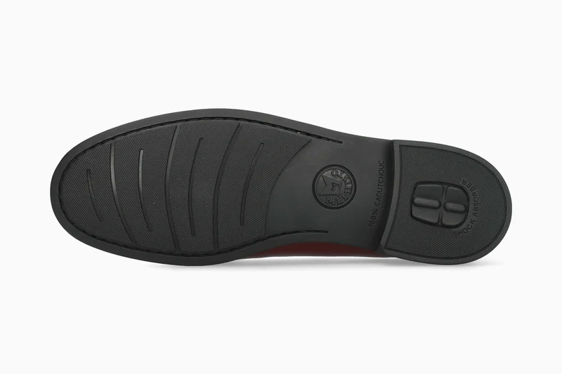 Mocassins NEDA rouge foncé