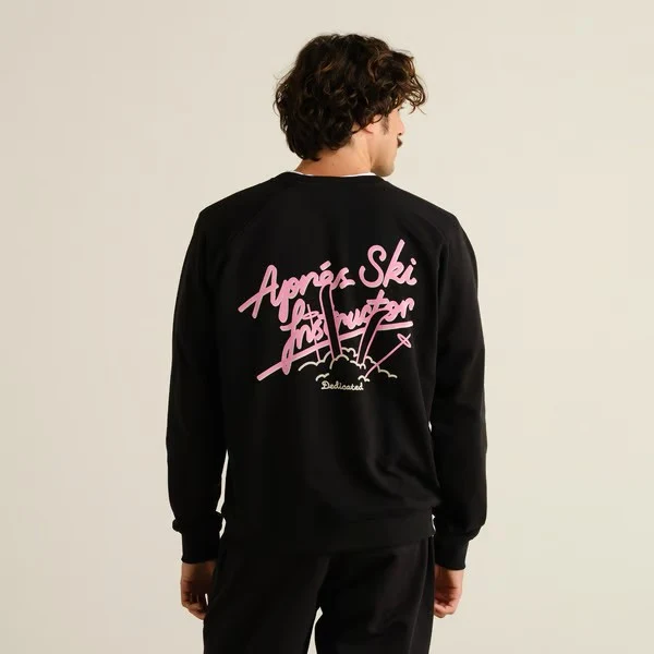 DEDICATED Sweatshirt Malmoe Apres Ski Instructor Black