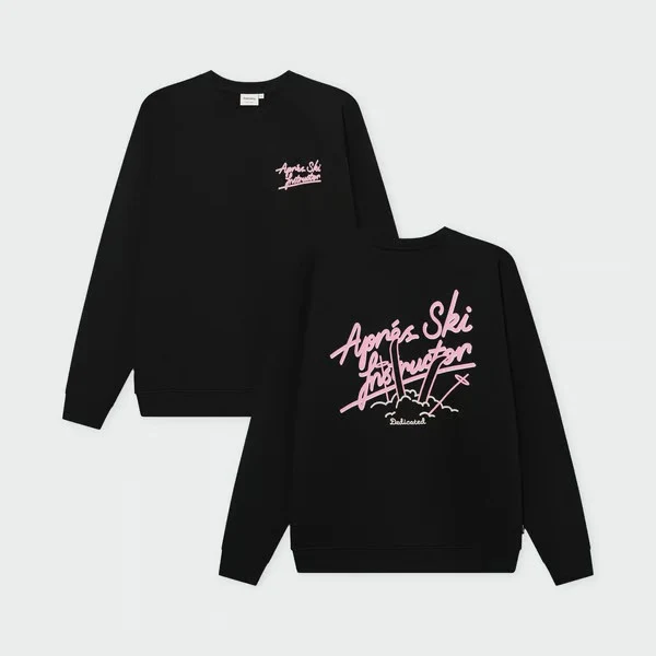 DEDICATED Sweatshirt Malmoe Apres Ski Instructor Black