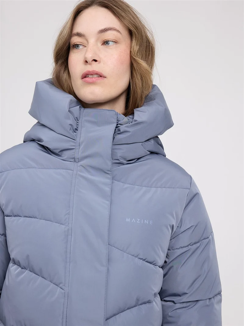 MAZINE Waves Quilt Puffer Coat slate-blue