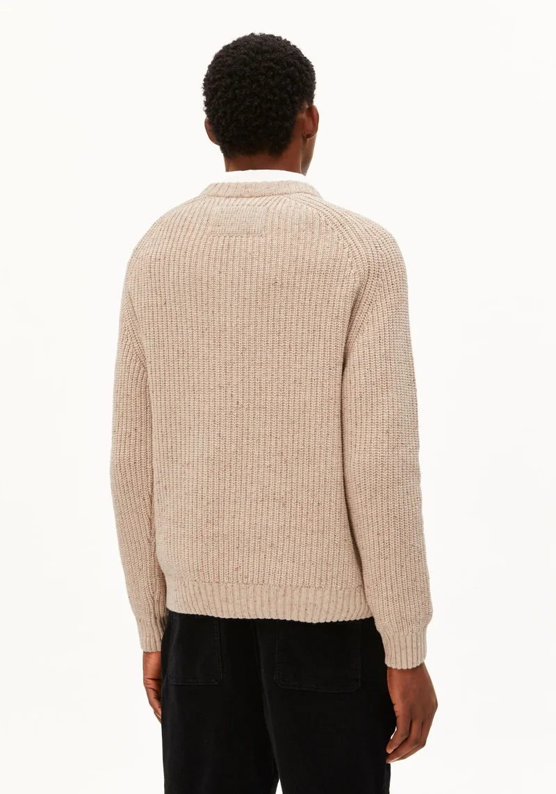 ARMEDANGELS Kiaano Tweed Knit Sweater sandstone tweed