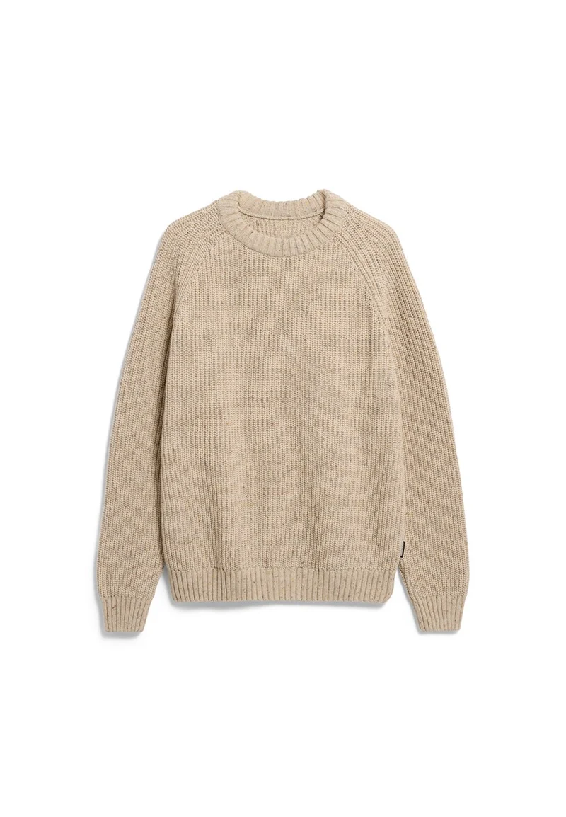 ARMEDANGELS Kiaano Tweed Knit Sweater sandstone tweed