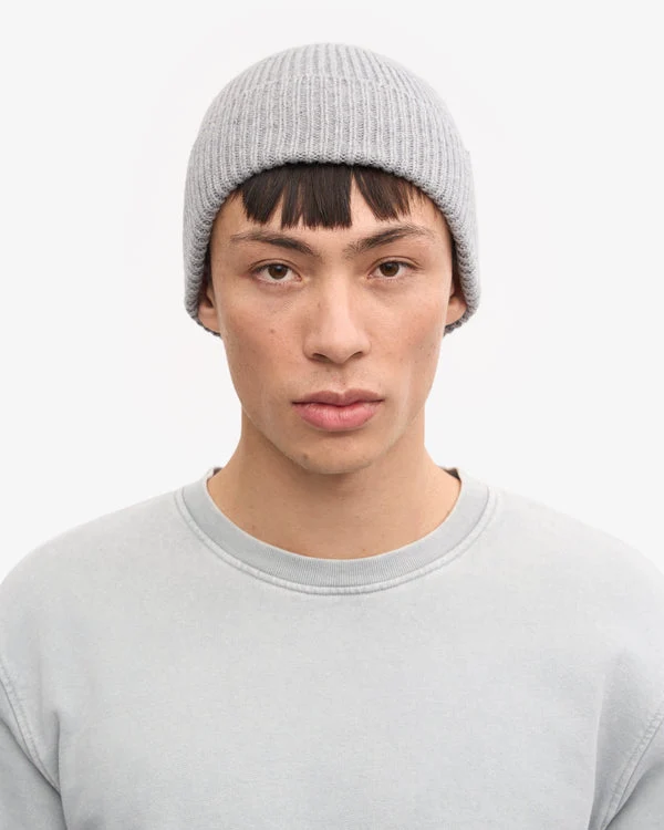COLORFUL STANDARD Merino Wool Beanie heather grey