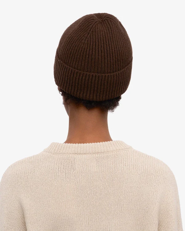 COLORFUL STANDARD Merino Wool Beanie coffee brown