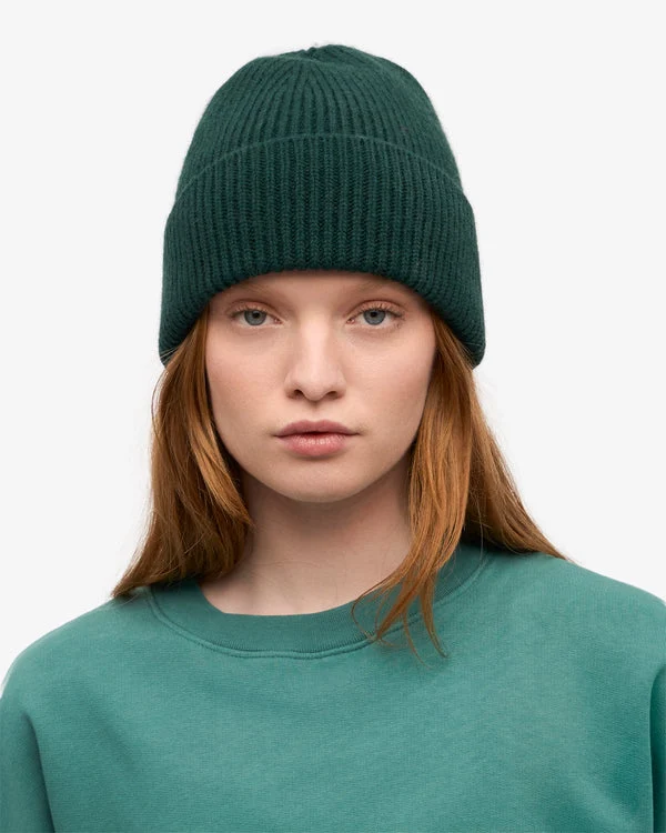 COLORFUL STANDARD Merino Wool Beanie emerald green