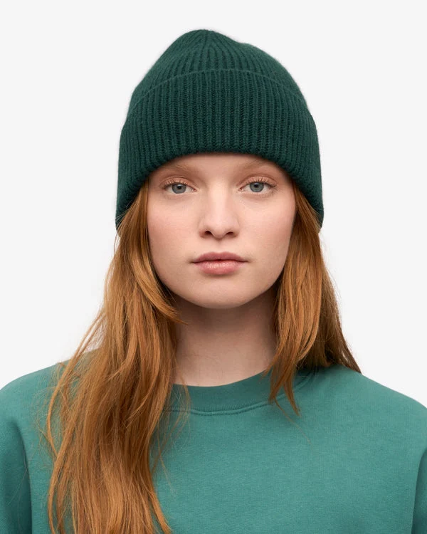 COLORFUL STANDARD Merino Wool Beanie emerald green