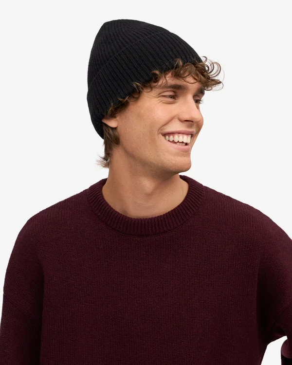 COLORFUL STANDARD Merino Wool Beanie deep black