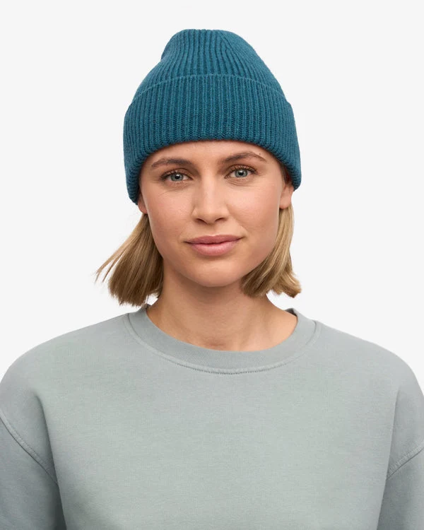 COLORFUL STANDARD Merino Wool Beanie ocean green