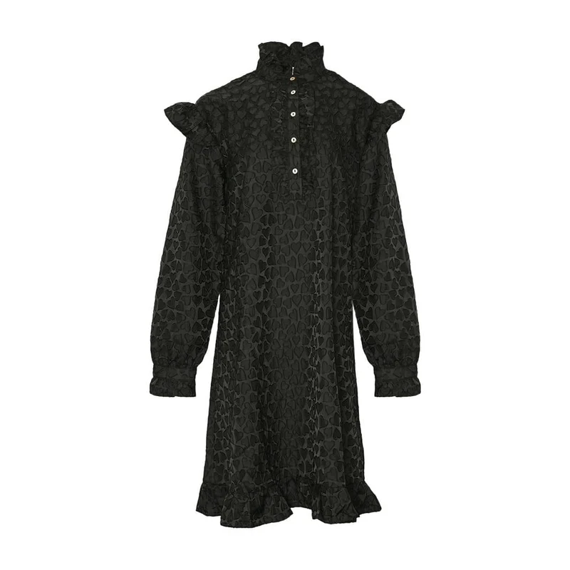 Noella - Reno Ruby Ruffle Dress 11740022 - 004 Black