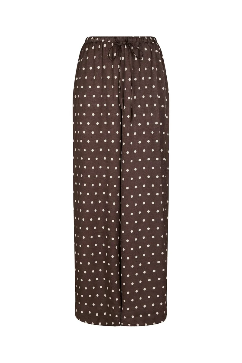 Neo Noir - Sebba Big Dot Pants 167903 - 676 - Dark Brown