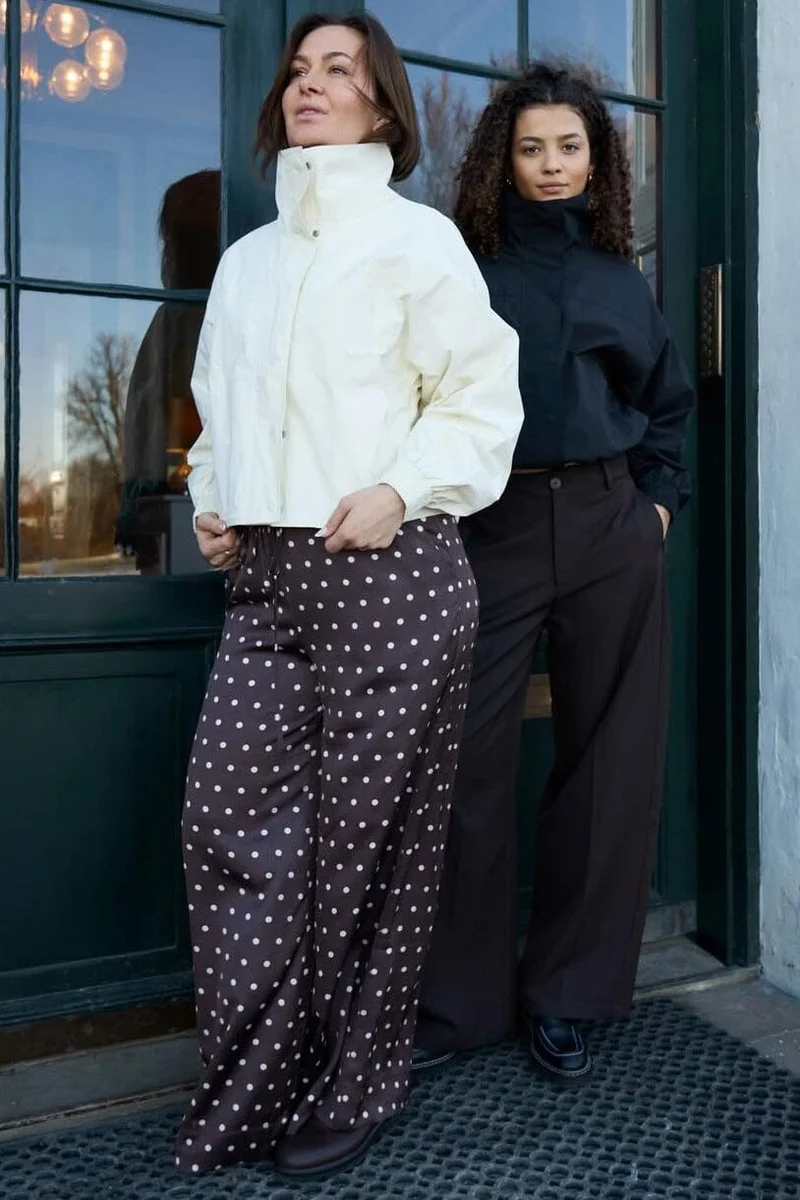Neo Noir - Sebba Big Dot Pants 167903 - 676 - Dark Brown