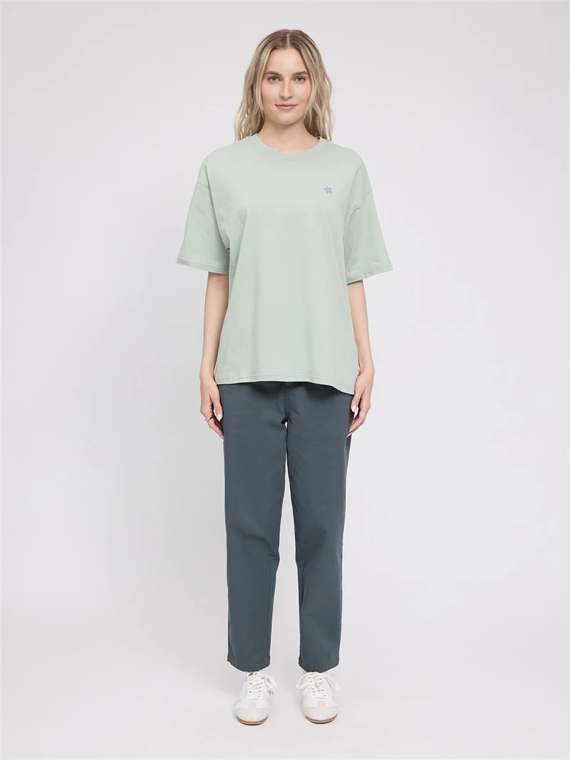 MAZINE Back Print T-Shirt light-aqua-courage