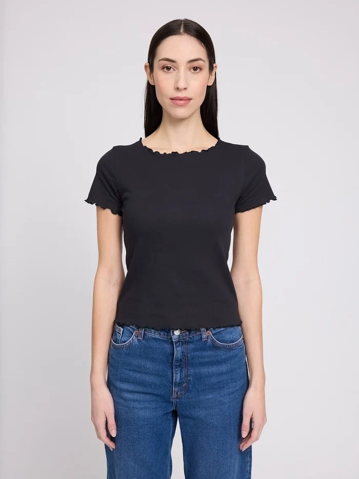 MAZINE Babylock Hems T-Shirt black