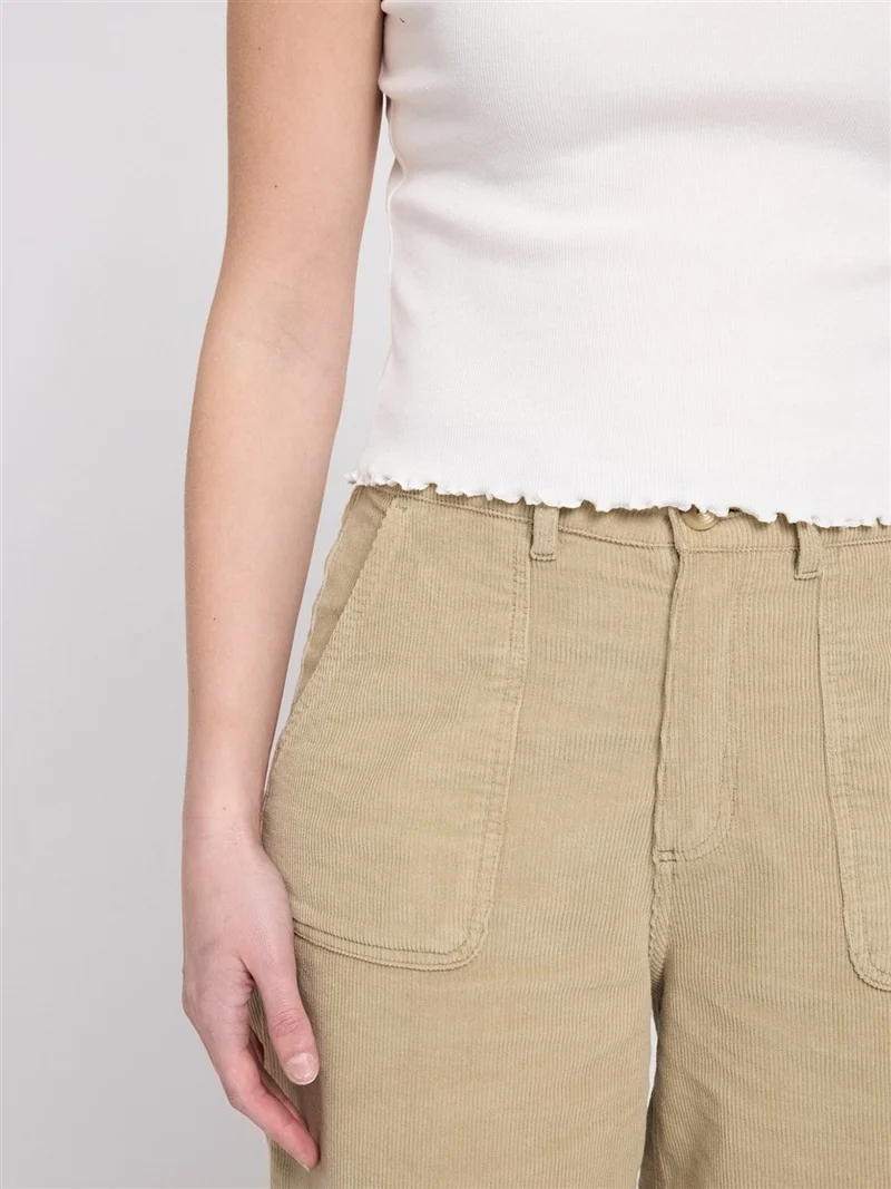 MAZINE Babylock Hems T-Shirt offwhite