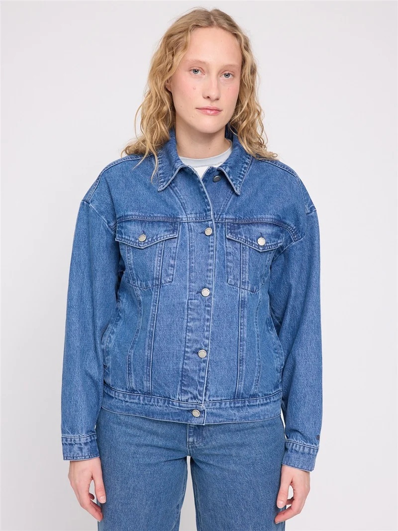MAZINE Denim Jacket mid-blue