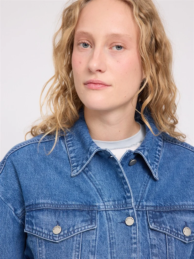 MAZINE Denim Jacket mid-blue