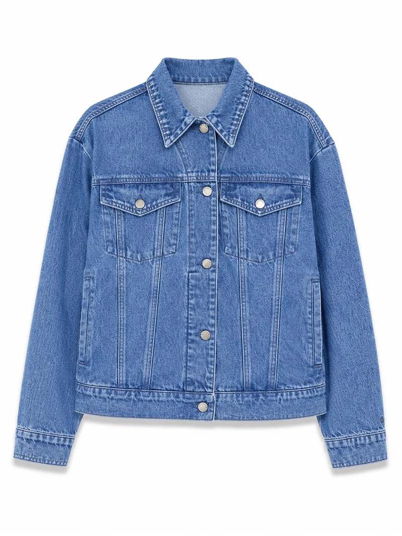 MAZINE Denim Jacket mid-blue