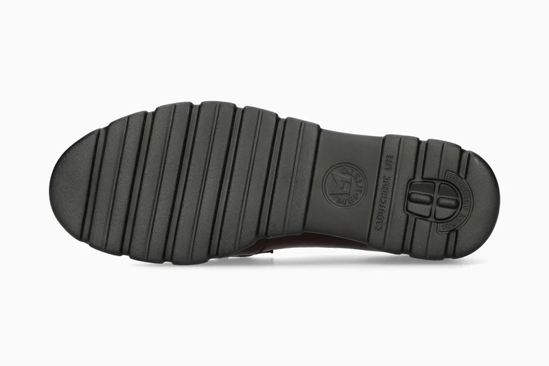 Mocassins CARLYNE rouge foncé
