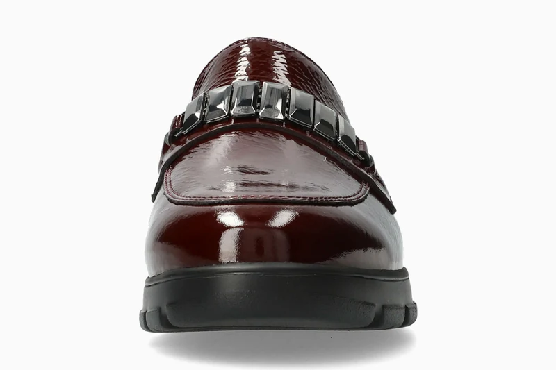Mocassins CARLYNE rouge foncé