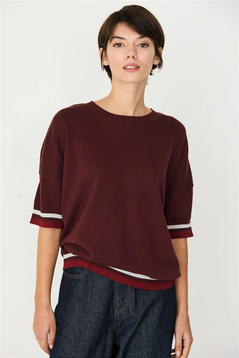 SKFK Feinstrick Pullover Dorleta chocolate