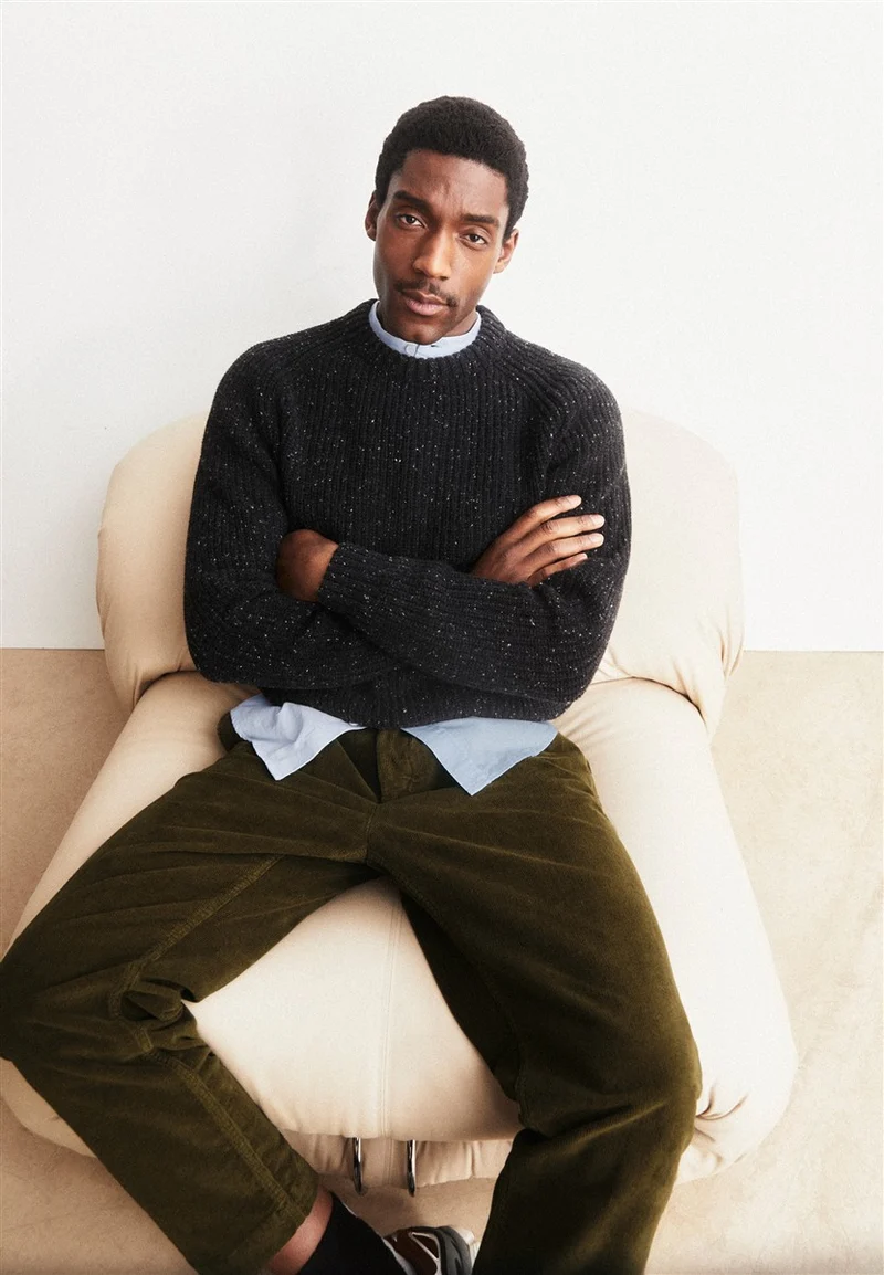 ARMEDANGELS Kiaano Tweed Knit Sweater black