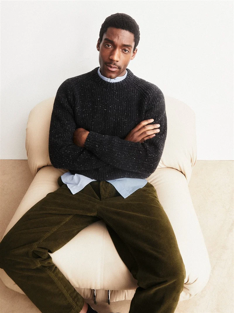 ARMEDANGELS Kiaano Tweed Knit Sweater black
