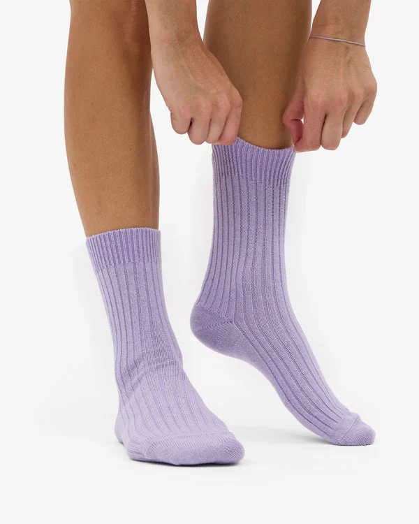 COLORFUL STANDARD Merino Wool Blend Sock soft lavender