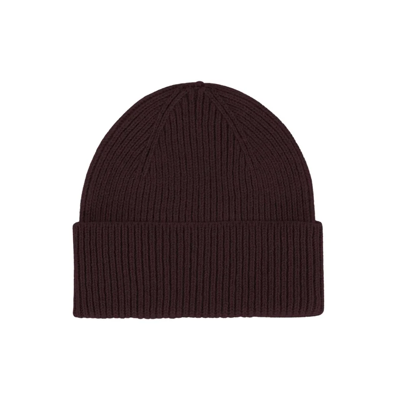COLORFUL STANDARD Merino Wool Beanie oxblood red