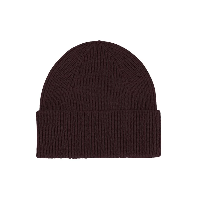 COLORFUL STANDARD Merino Wool Beanie oxblood red