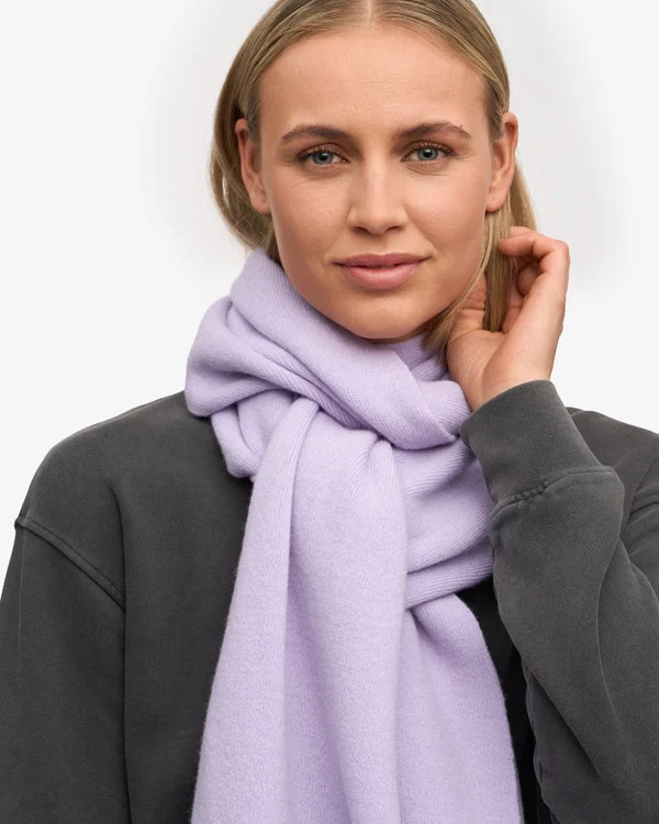 COLORFUL STANDARD Merino Wool Scarf soft lavender