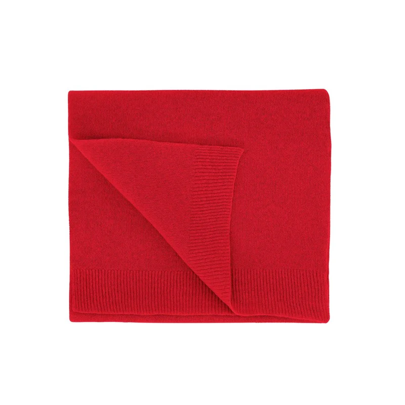 COLORFUL STANDARD Merino Wool Scarf scarlet red