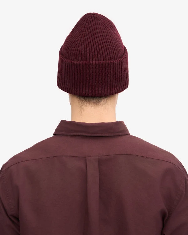 COLORFUL STANDARD Merino Wool Hat oxblood red