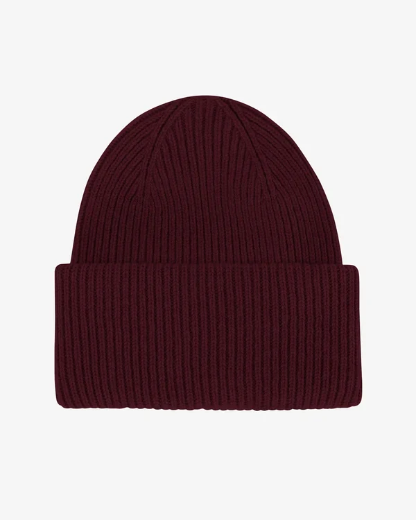 COLORFUL STANDARD Merino Wool Hat oxblood red