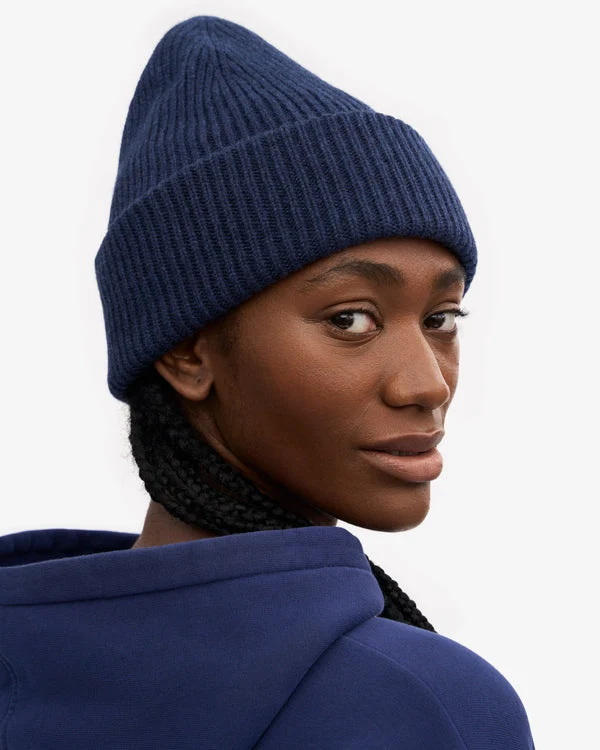 COLORFUL STANDARD Merino Wool Hat marine blue
