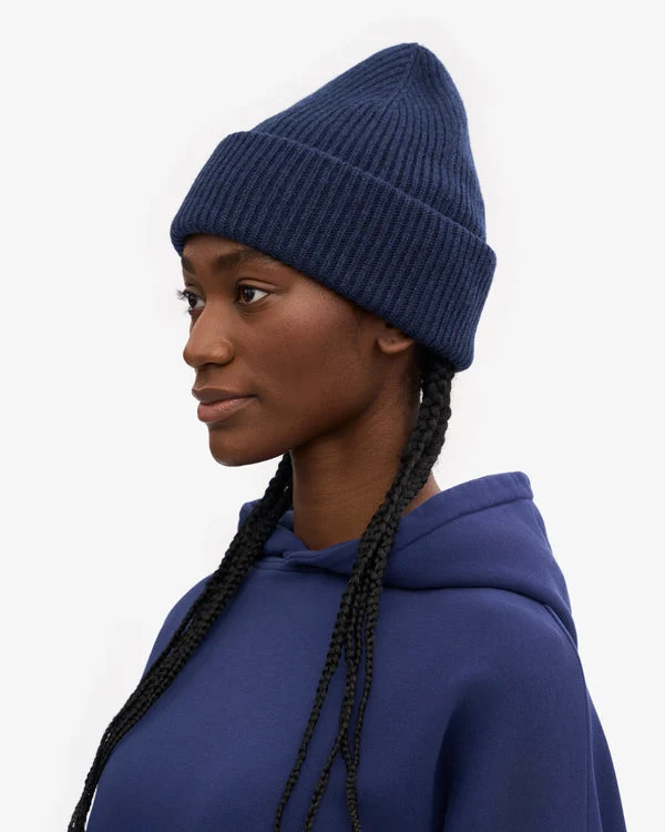 COLORFUL STANDARD Merino Wool Hat marine blue