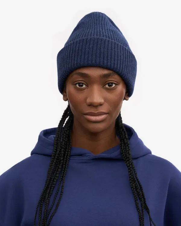 COLORFUL STANDARD Merino Wool Hat marine blue