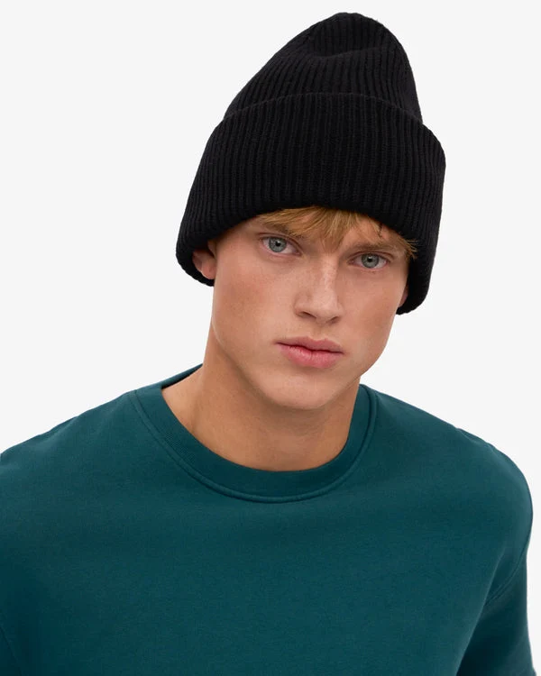 COLORFUL STANDARD Merino Wool Hat deep black