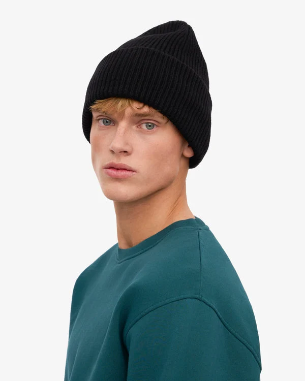 COLORFUL STANDARD Merino Wool Hat deep black