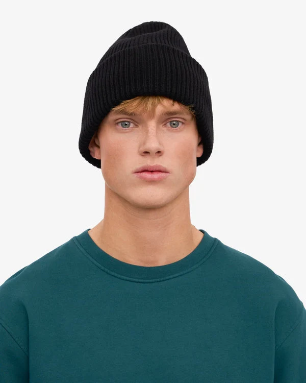 COLORFUL STANDARD Merino Wool Hat deep black