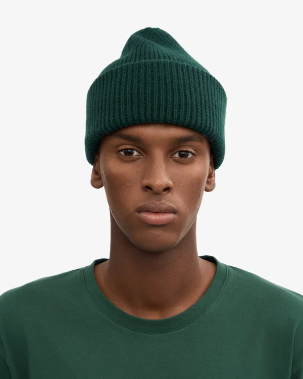 COLORFUL STANDARD Merino Wool Hat emerald green