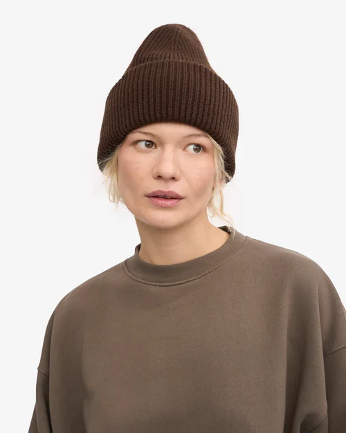 COLORFUL STANDARD Merino Wool Hat coffee brown