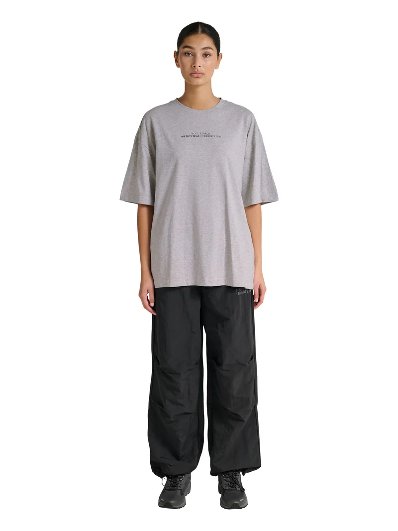 Halo - Graphic Boxy T-Shirt 230418 - 2010 - Light Grey Melange