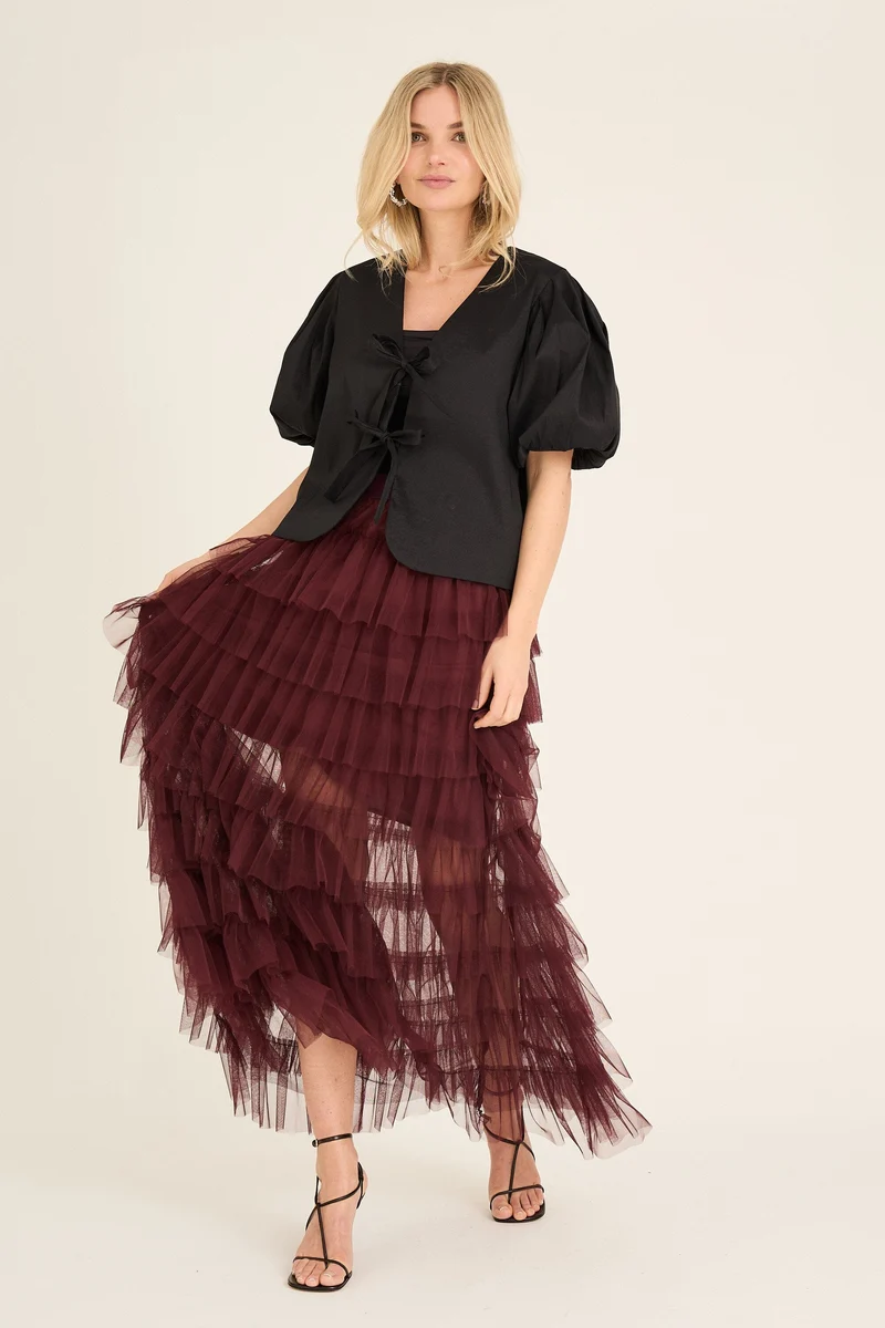 A-View - Miranda Skirt AV4798 - 250 - Burgundy