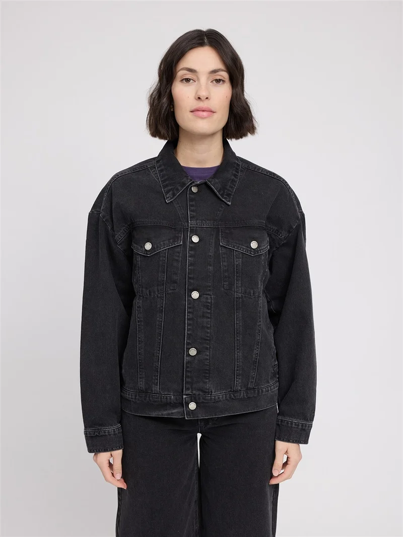 MAZINE Denim Jacket dark-grey