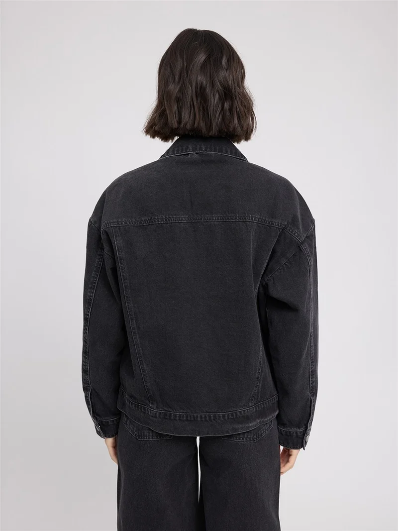 MAZINE Denim Jacket dark-grey